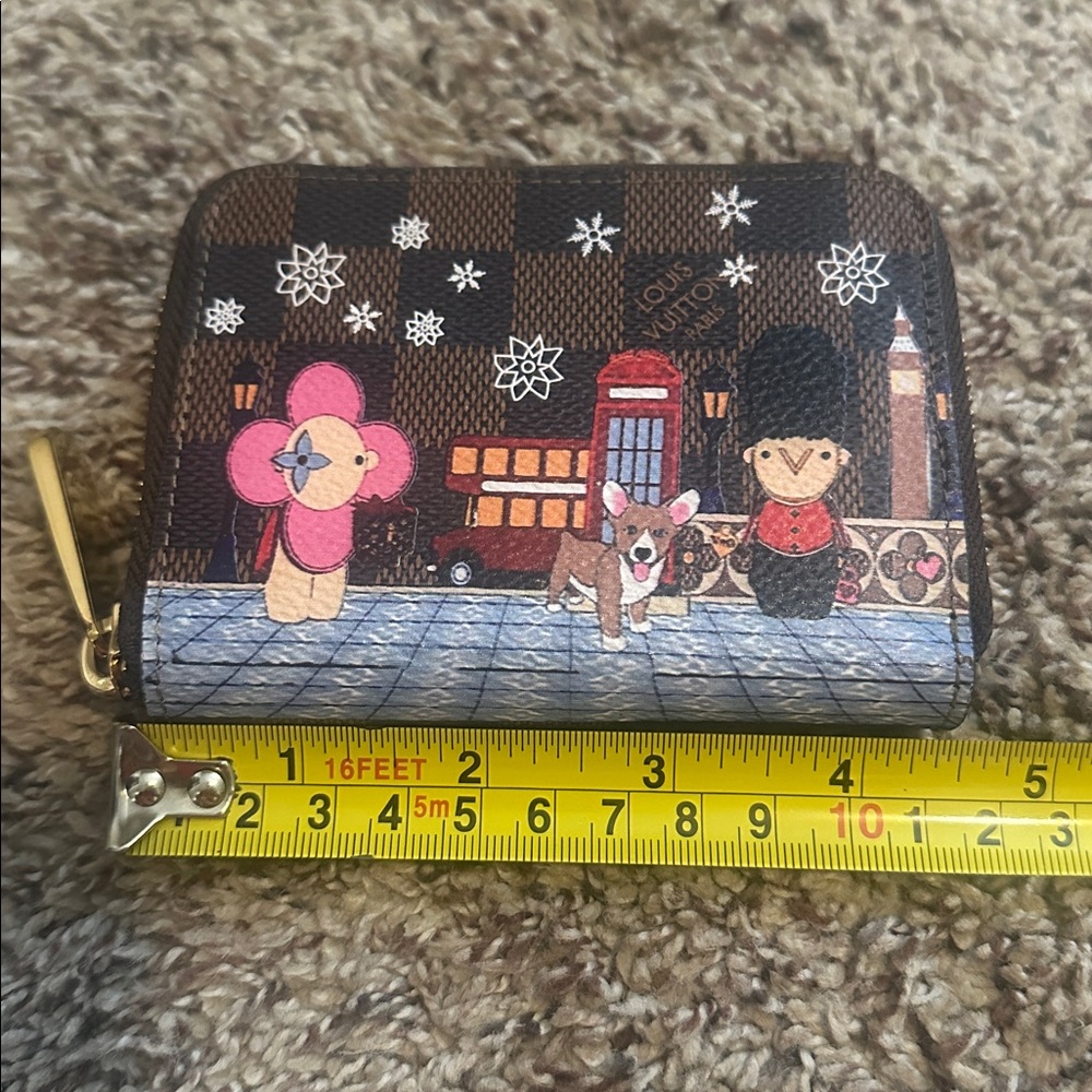 Small Checkered Wallet